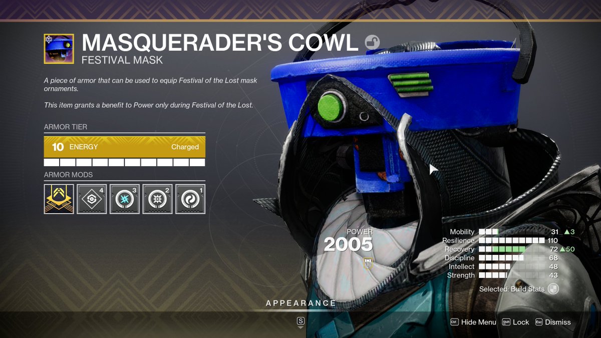 18Newbie24's tweet photo. Hey @Destiny2Team nothing crazy but just noticed the Kadi mask and hunter cloaks are fighting for dominance. https://t.co/u89FyYInUa