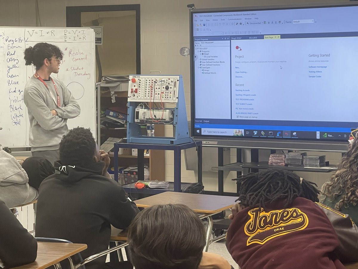 Donald G. Prier, PhD (@drsciphi) on Twitter photo P-Tech Mechatronics senior, J Rivas of <a href="/CarverHS_AISD/">G.W. Carver HS</a> showing off / teaching Ladder Logic to his classmates! Outstanding Work!!!
Hail <a href="/AldineISD/">Aldine ISD</a> and <a href="/AldineCTE/">Aldine CTE</a>!!! P-Tech Mechatronics senior, J Rivas of <a href="/CarverHS_AISD/">G.W. Carver HS</a> showing off / teaching Ladder Logic to his classmates! Outstanding Work!!!
Hail <a href="/AldineISD/">Aldine ISD</a> and <a href="/AldineCTE/">Aldine CTE</a>!!!