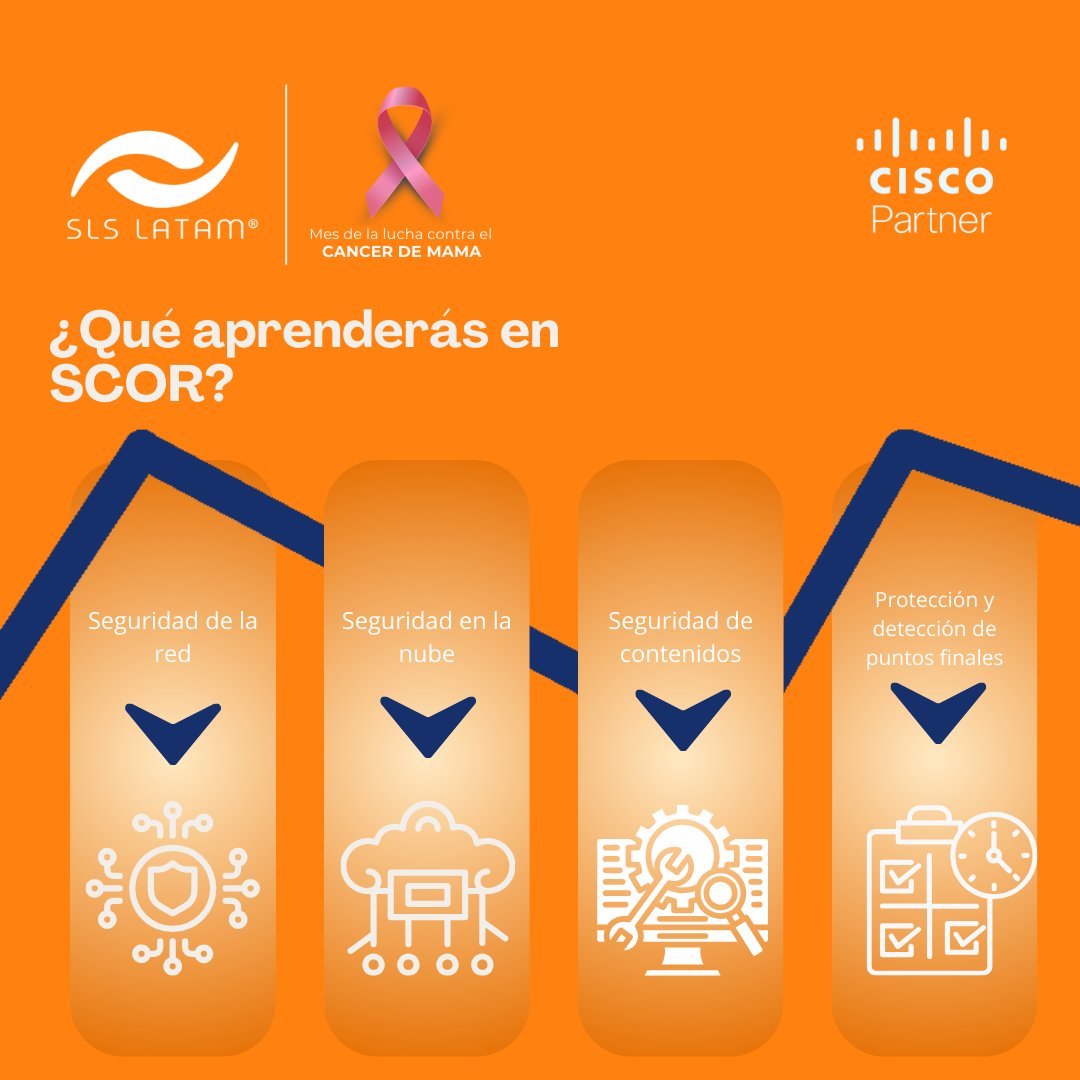 SLSLATAMgo's tweet photo. ¡Ya estamos muy cerca de iniciar el curso SCOR! ⏰
Conoce las fechas y registra tu curso. Comienza con tu preparación y alcanza el siguiente nivel en tu carrera profesional 🚀
Iniciamos este 04 de noviembre.
#cisco #ciscolatam #slslatam #networkingeneer #scor #ciscotraning https://t.co/sypIxd3pGV