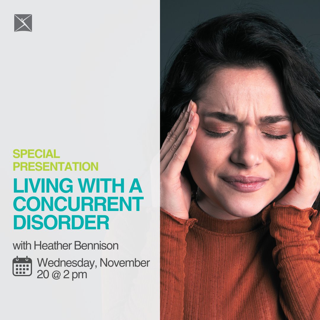 The Peer Connections centre is offering a special presentation, Living with a Concurrent Disorder, presented by Heather Bennison, Concurrent Disorder Resource Lead, North Eastern Ontario Knowledge Team, North Bay Regional Health Centre.