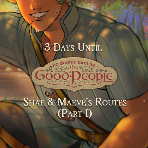 November 1st is just around the corner... As is The Good People (Na Daoine Maithe)'s first update!

Time for some CG sneak peeks 🌿

🍃Wishlist on Steam: bit.ly/3Jl3bO6
🍂Follow on Itch: bit.ly/3SemOLK

#visualnovel #vndev #otome #otomedev #interactivefiction