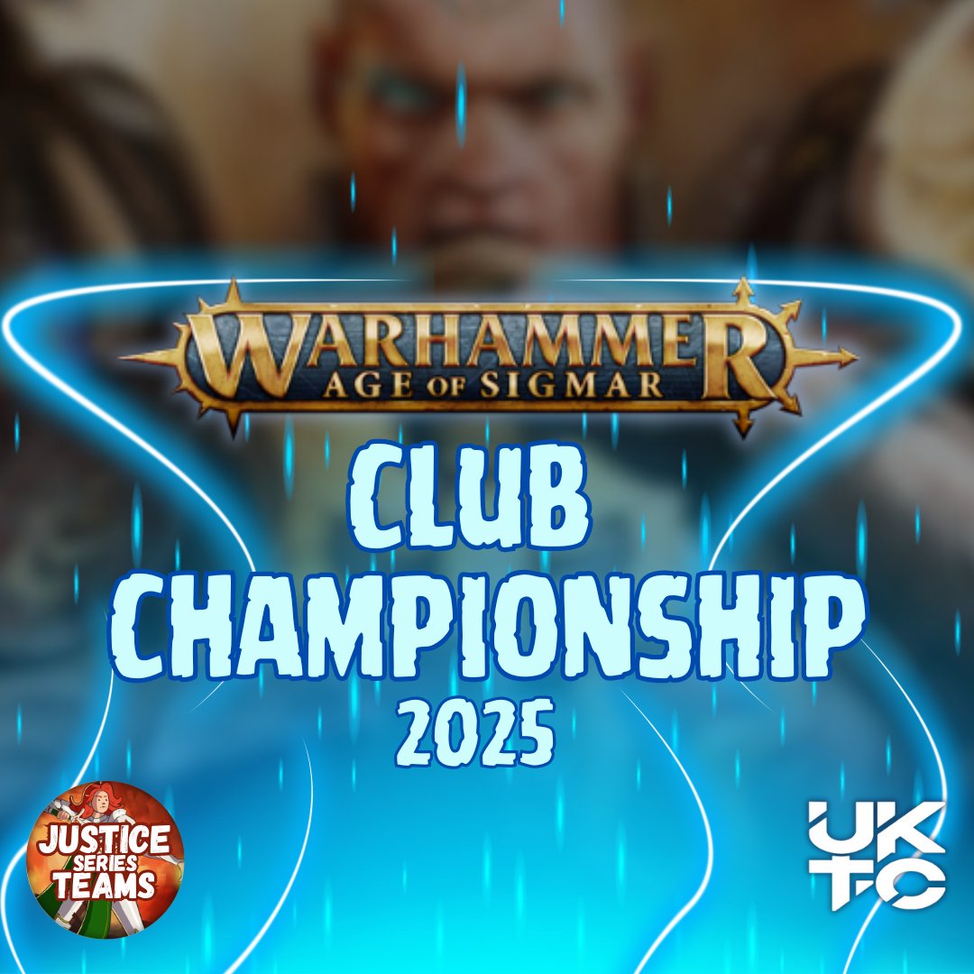 📣Justice Series Teams - Coventry Feb 1-2nd is the first event in our Club Championship! Tickets on sale now 👇
Clubs, friends, International teams all our welcome! 
uktc.events/product-page/j…

Is your club going to take part? 

#aos #warmongers #warhammercommunity #warhammer
