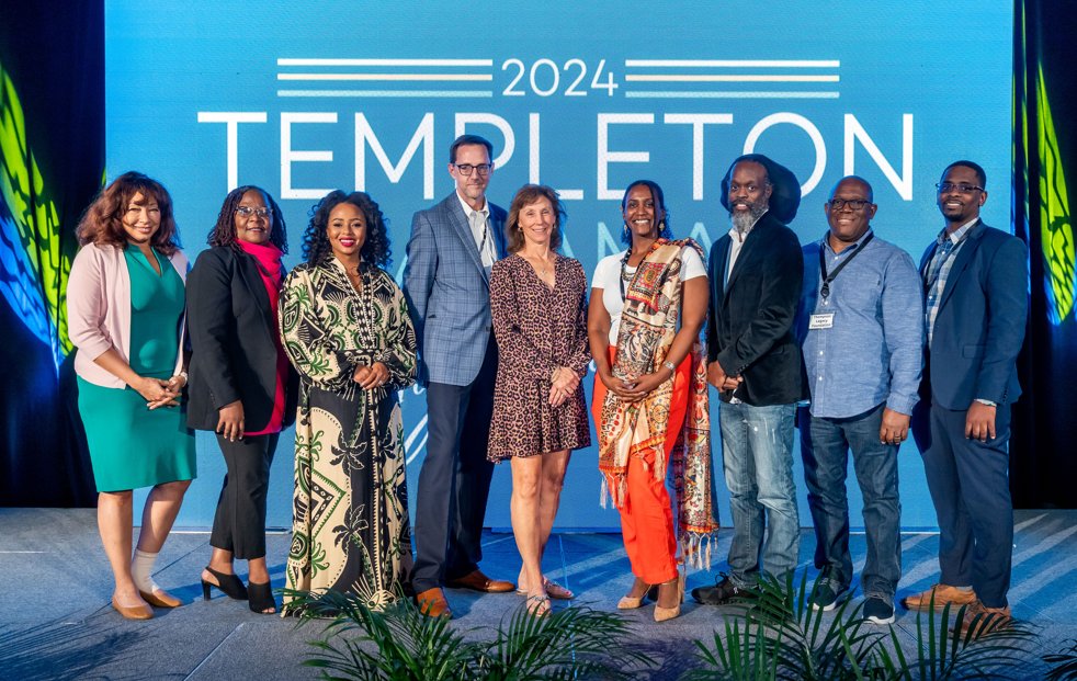 OneEleuthera's tweet image. OEF's President and CEO Keyron Smith attended the 2024 Templeton Bahamas Grantee Symposium in Nassau! 🎉✨ The event brought together inspiring leaders and changemakers and we’re proud to be part of the solution for a flourishing Bahamas. 🌱💙 #FueledByLove #PartOfTheSolution