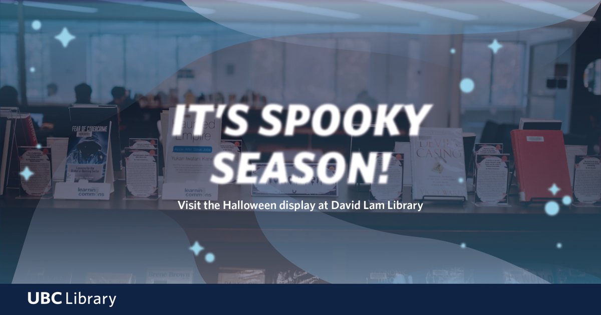 ubclibrary's tweet photo. For spooky season David Lam Library has compiled a set of business books with scary titles. Visit the display in person to learn more about each book! https://t.co/YUxLu1gRVG