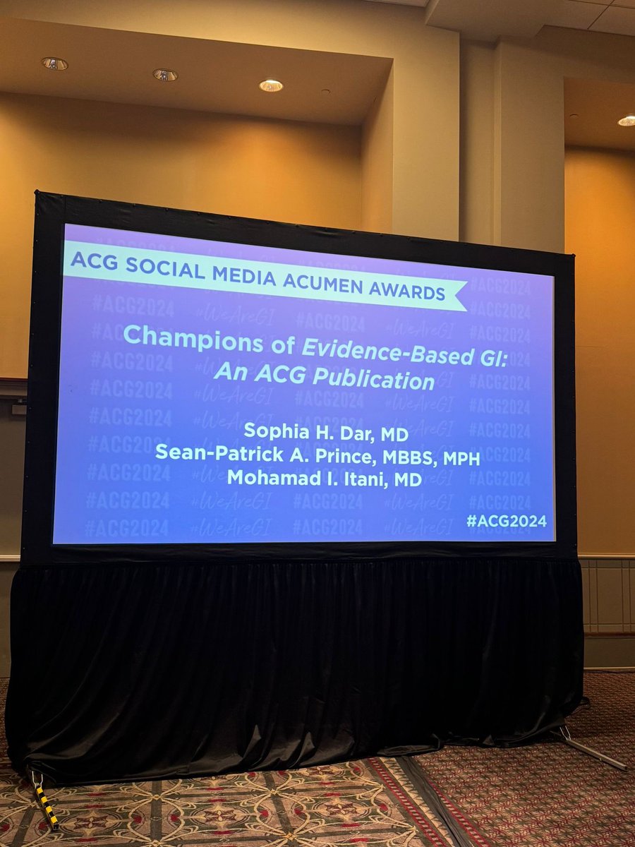 AbelJosephMD's tweet photo. 🌟 Huge shoutout to @MItaniMD for being a champion of @ACG_EBGI and bringing home a #SCOPY Award and a Social Media Acumen Award! @Stanford_GI 
#ACG2024 https://t.co/JaMGQuxKFA