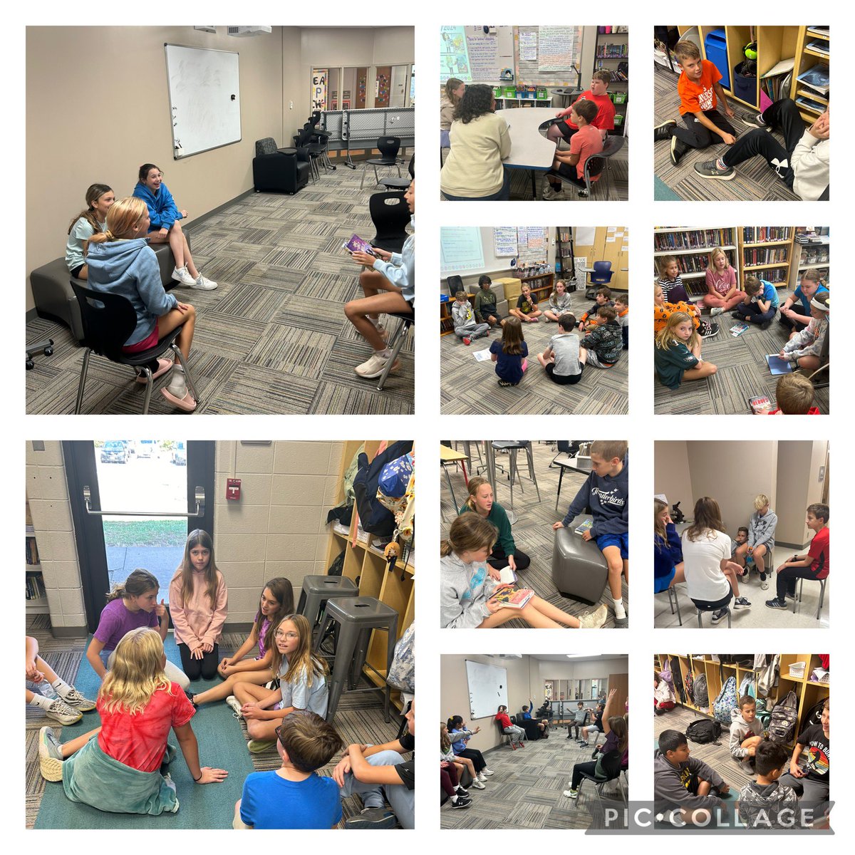 The first round of Mock Newberry meetings was a success! <a href="/ayerelementary/">Ayer Elementary</a> <a href="/hillayer6/">Hannah Hill</a> <a href="/LizzyReeder/">Lizzy Linke Reeder</a> 📚