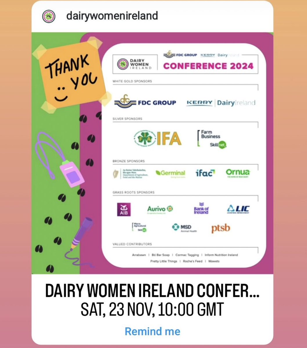 Nicola Fetherstone (@nicolafetherst1) on Twitter photo Calling all Women in Dairy! Everyone is welcome whether you’re working on the ground or behind the scenes. A great opportunity to meet like minded ladies! 🐄<a href="/DairyWomenIre/">Dairy Women Ireland (DWI)</a> Calling all Women in Dairy! Everyone is welcome whether you’re working on the ground or behind the scenes. A great opportunity to meet like minded ladies! 🐄<a href="/DairyWomenIre/">Dairy Women Ireland (DWI)</a>