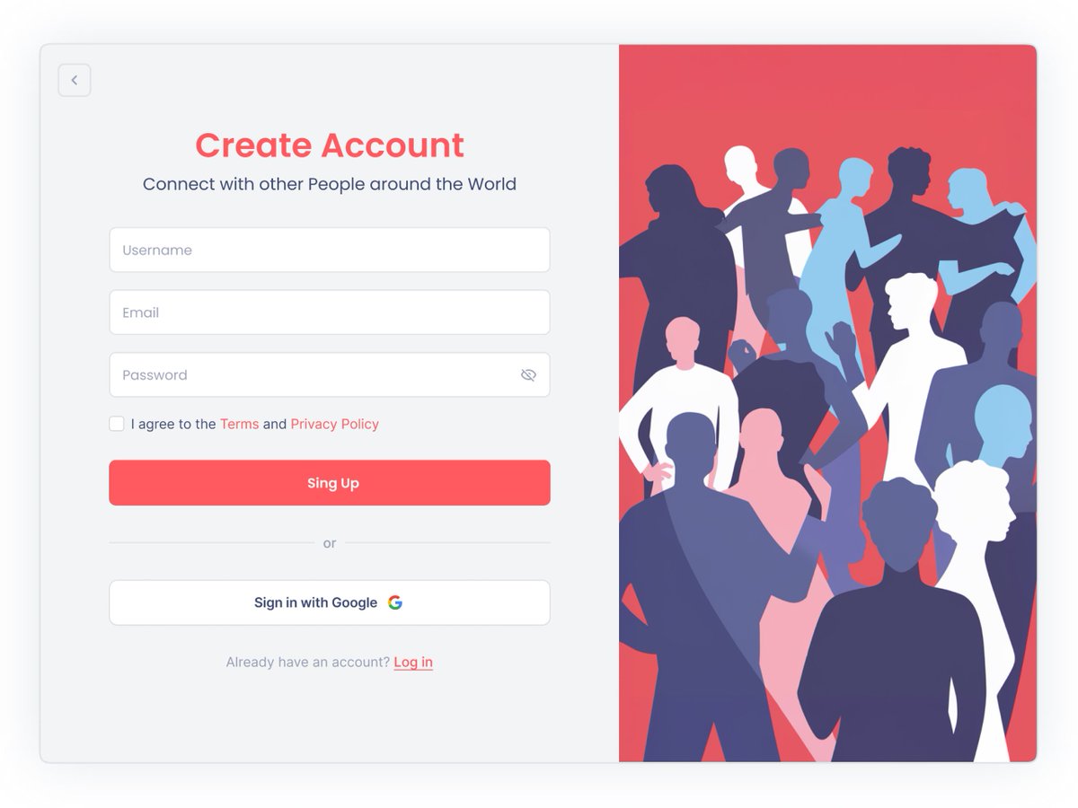 Misaka_chan08's tweet image. DailyUI 062 Sign Up Form 
#DailyUI #SignUp #SignUpForm #NFTs #Blockchain #AI #chatgpt4 #ChatGPTo1 #UI #UIUXDesigner #iOS #designs #GraphicDesigner #challenge #DesignChallenge #lookingforwork #hireme #improvment