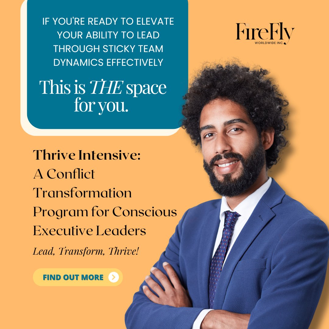 Leading a large organization is challenging! The Thrive Intensive for Conscious Executives offers a unique opportunity to refine your leadership skills with fellow executives.

Learn more: bit.ly/thriveexecutive

#leadership #management