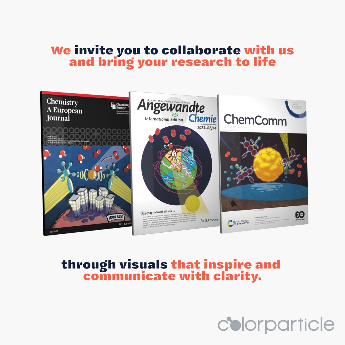 colorparticle's tweet image. From lab to canvas. Bringing science and art together for visuals that resonate. 〰️🔍
Get in touch📬
info@colorparticle.com
#ScienceMeetsArt #ScientificVisualization #JournalCover