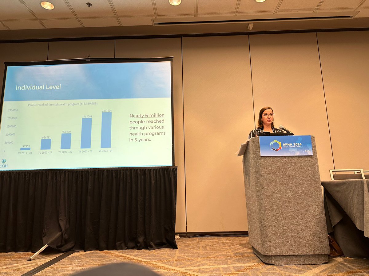On Sunday, Carolyn O'Brien, CCIH Program Manager, shared the 30x30 Health Systems Initiative at the APHA 2024 Annual Meeting and Expo! The initiative is designed to strengthen 30 health systems where faith-based health services operate by 2030. #APHA2024 #CCIH30x30
