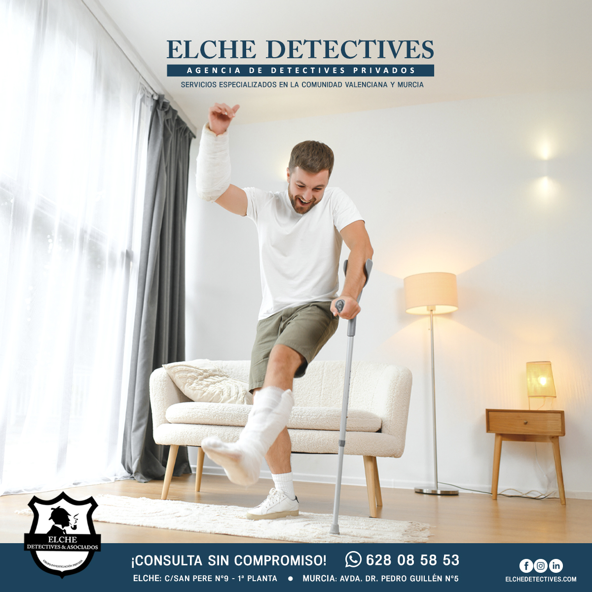 elchedetectives's tweet photo. Comprobación de Bajas laborales.
Detectives Privados para Empresas: Investigaciones de Bajas Fraudulentas.
Realizamos investigaciones minuciosas para verificar la autenticidad de las bajas laborales y los partes de lesiones.
+Info: 628085853 
#BajasLaborales #DetectivesPrivados https://t.co/9TqX3u7oDG
