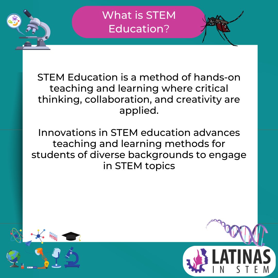 LatinasinSTEM's tweet image. It's #TopicTuesday !
We are continuing our exploration of STEM education 📷📷
What kind of careers are possible? What organizations can I look into?
📷Swipe through our post to find out!
#Latinasinstem #latinasinSTEMEd #STEMEducation #STEM #DiversityInSTEM