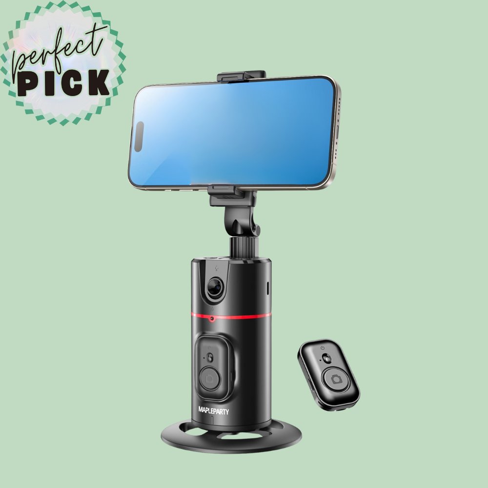 Thriffco's tweet image. 🎥 Perfect Pick: MAPLEPARTY Auto Face Tracking Phone Holder

Need an extra hand? This 360° rotating tripod tracks your movement with AI, keeping you centered in every shot. Gesture controls make it a breeze.

⚡ It's featured in today’s stories!  

#DailyDeals #VloggingEssentials
