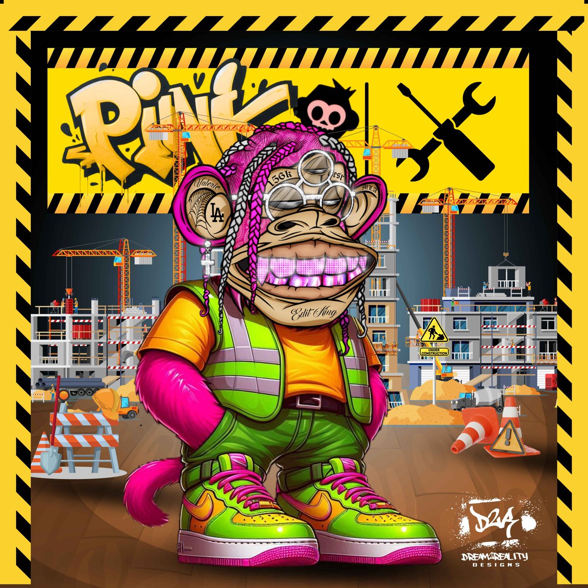 mjay_cards's tweet photo. We are building over here at the @PinkApeProject tap in and get ready for some previews. Yall aint seen nothin yet #pinkapes #pinkASF https://t.co/l3aFfZTRnU