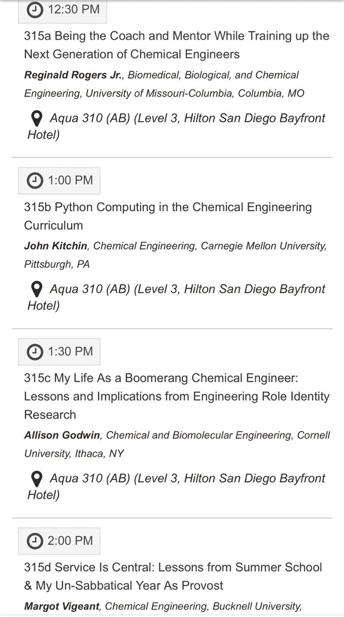 AIChE Education Division (@aicheeddiv) on Twitter photo Today’s the day we’ve all been waiting for! Join <a href="/aicheeddiv/">AIChE Education Division</a> Plenary session at 12:30 pm to hear from these 4 phenomenal chemical engineering educators. 🎉🎉🎉 #AIChEAnnual Today’s the day we’ve all been waiting for! Join <a href="/aicheeddiv/">AIChE Education Division</a> Plenary session at 12:30 pm to hear from these 4 phenomenal chemical engineering educators. 🎉🎉🎉 #AIChEAnnual