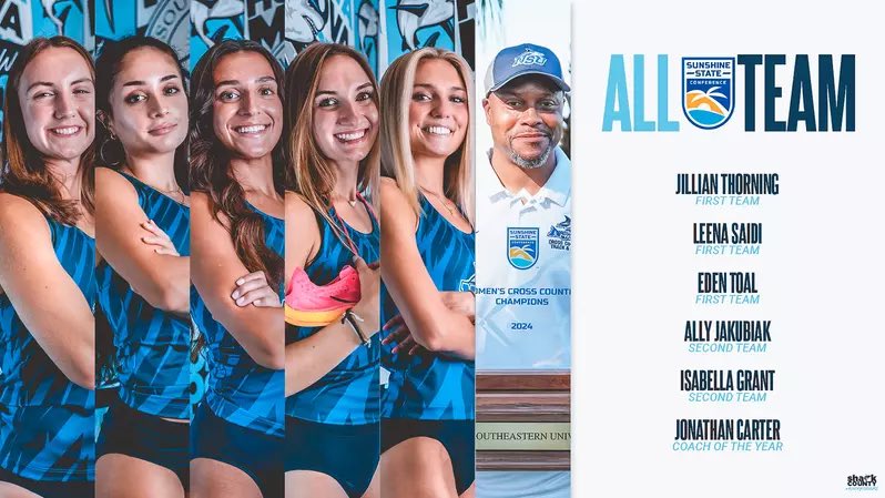 NSU_XCTF's tweet image. Carter Tabbed as SSC Coach of the Year, Five Sharks Named to All-SSC Teams

🔗 nsusharks.com/news/2024/10/2…

#HungryForMore // #SharkCounty
