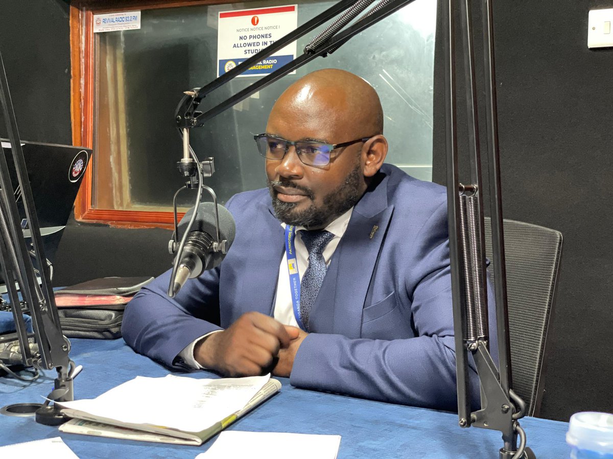 URAuganda's tweet photo. The dynamic duo of @jojokaby - Officer Stakeholder and Innocent Mbabazi - Team Lead Rukungiri Office have touched base with Banyambarara on Revival Fm. 

#TPAS24 
#URAIgnite https://t.co/RzHt1adKCX