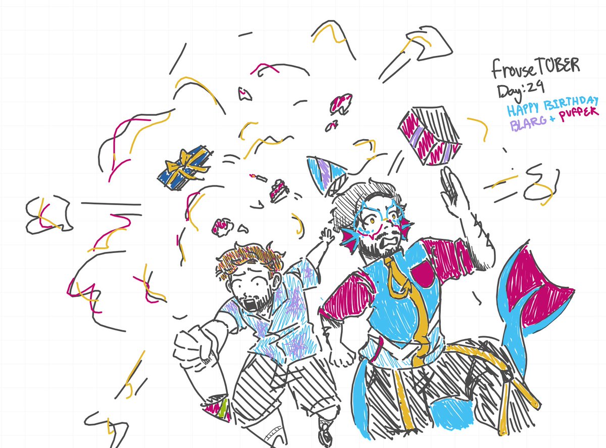HoodieHaha's tweet photo. #frousetober2024 day 29: HAPPY BIIIIRRRR🔇🔇🔇🔇🔇AAYYY

cake EXPLOSION
#bigpuffart #blargfanart https://t.co/9WH8kCOx5d