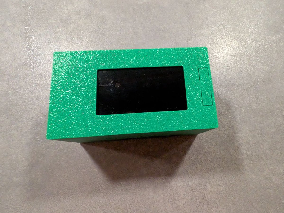 Marsmensch's tweet photo. New #plebmining toy sneak peak! Just returned from @LuganoPlanB and finally had a few minutes to checkout the surprise that was waiting for me. My friend @wantclue generously provided an early prototype of his NerdMiner V2 upgrade! 

This is how I enjoy my Mondays! https://t.co/6NXfkNBCzl