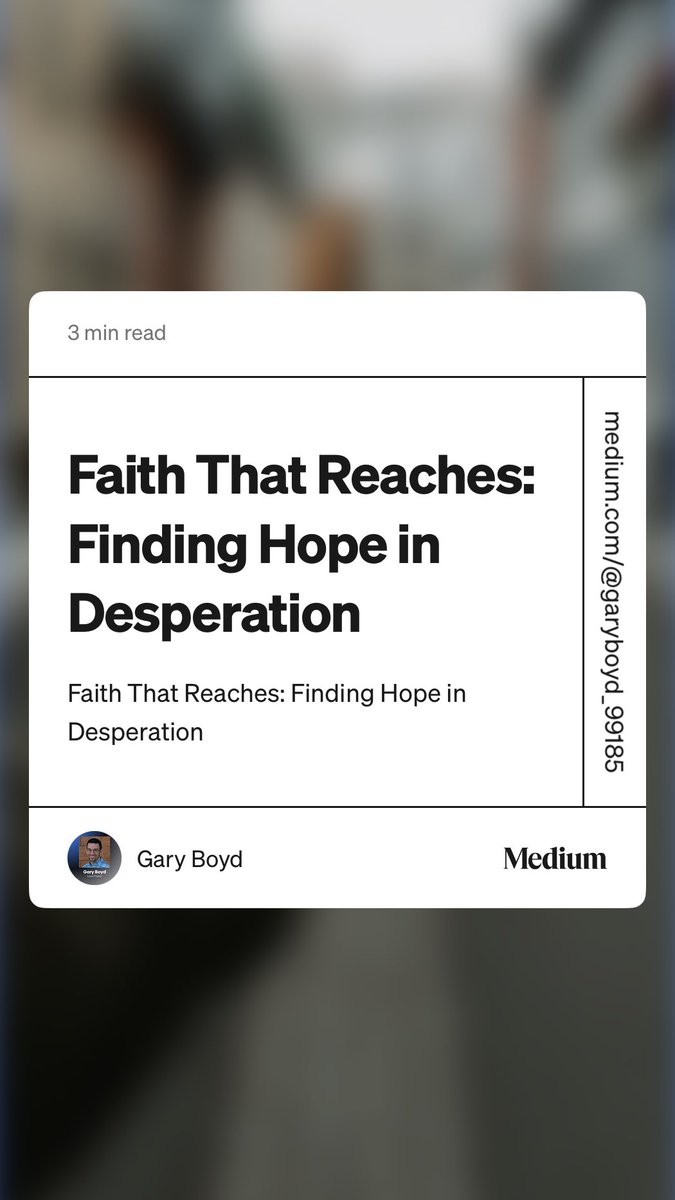 tabernacletalks's tweet photo. “Faith That Reaches: Finding Hope in Desperation” by Gary Boyd https://t.co/CnbEnmy03j https://t.co/wMRrDtOXoS