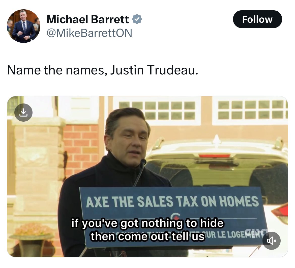 HonKamalKhera's tweet image. The real question is: why won’t Poilievre get his security clearance? 

Is he scared of what Canadians might learn about him?

Mr. Poilievre, we’ll start taking you seriously when you get your clearance and start listening to the experts.