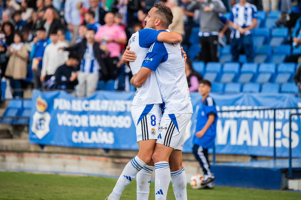 Qué felicidad volver a ganar con el decano delante de nuestra gente. Seguiremos trabajando mucho para sacar esto adelante. Todos juntos, EQUIPO y AFICIÓN.  <a href="/recreoficial/">RC Recreativo de Huelva</a>