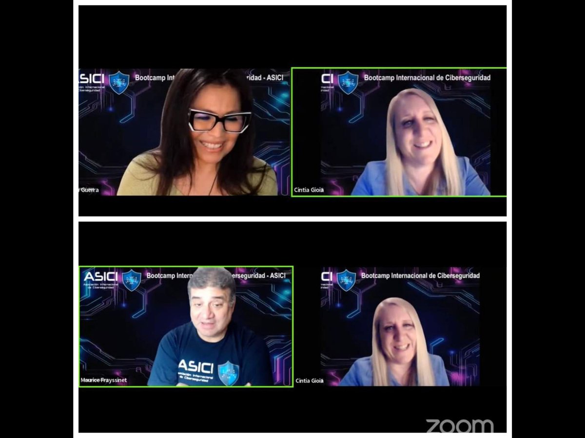 Agradecida de haber sido convocada a disertar en el  𝗕𝗼𝗼𝘁𝗰𝗮𝗺𝗽 𝗜𝗻𝘁𝗲𝗿𝗻𝗮𝗰𝗶𝗼𝗻𝗮𝗹 𝗱𝗲 𝗖𝗶𝗯𝗲𝗿𝘀𝗲𝗴𝘂𝗿𝗶𝗱𝗮𝗱 organizado por Asociación Internacional de Ciberseguridad - ASICI, en el marco del Mes de la Ciberseguridad.
<a href="/criml4b/">Criml4b</a> #cibercrimen #ciberseguridad