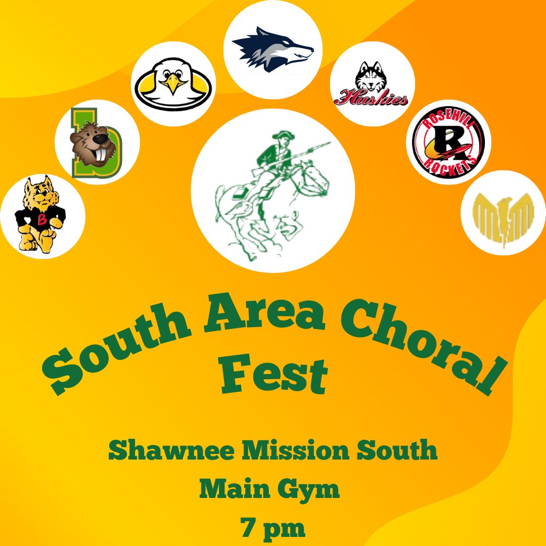 We're excited to see all the South-Side families at our Choral Fest!! We'll be seeing you on the Main Gym at 7pm!