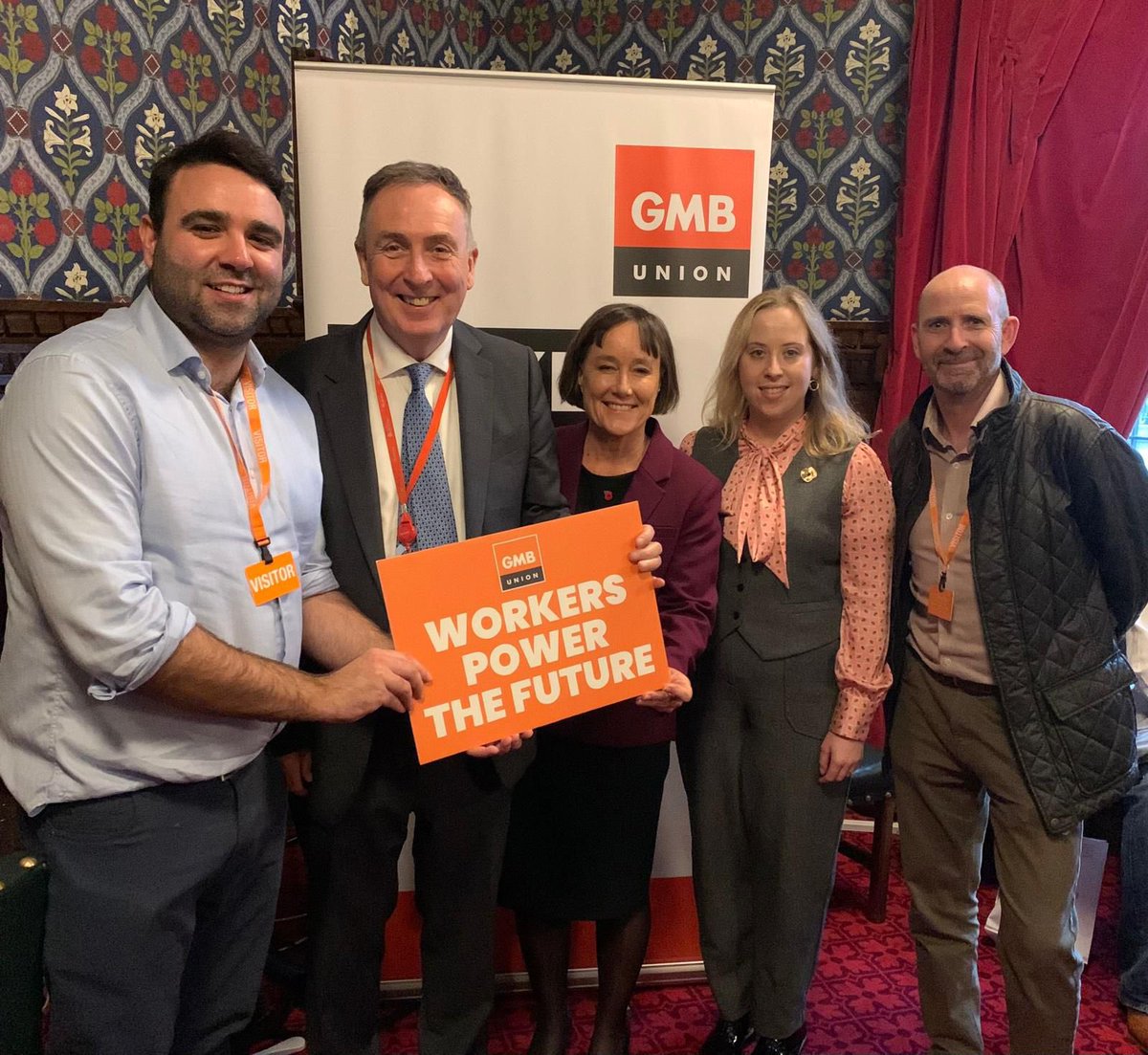 Meeting friends from <a href="/GMBWSW/">GMB Wales & South West</a> to talk about our <a href="/UKLabour/">The Labour Party</a> government’s plans for economic growth, clean energy, new jobs and improved employment rights and protections in Wales and across the UK <a href="/UKParliament/">UK Parliament</a> today.