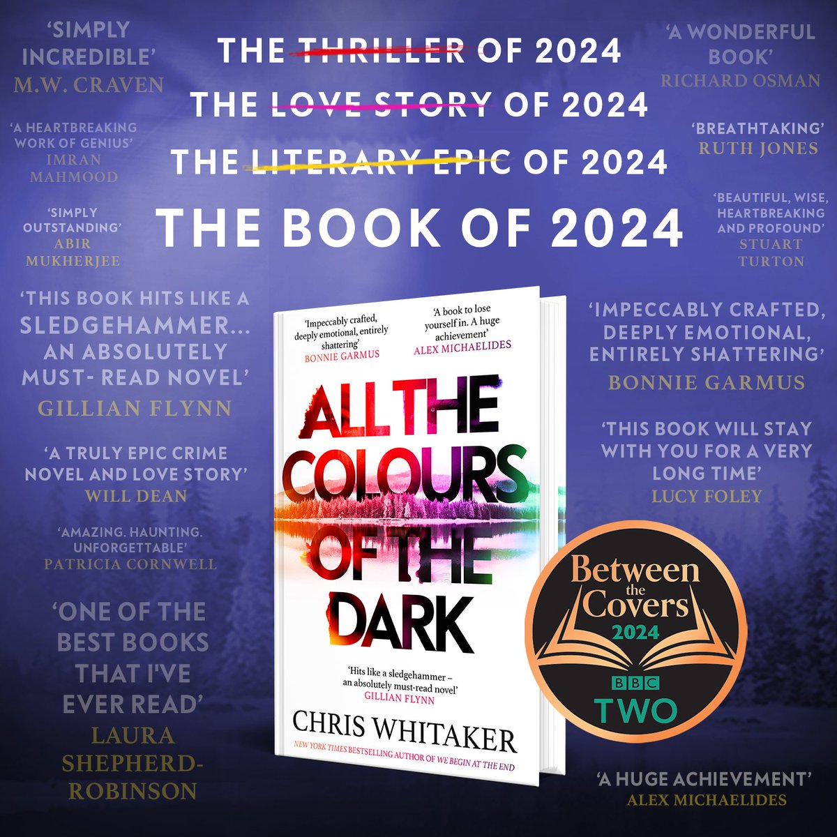 Orion Publishing (@orionbooks) on Twitter photo If you watched #BetweenTheCovers and are keen to discover why everyone has fallen in love with the heartbreaking story of Patch and Saint, grab a copy of <a href="/WhittyAuthor/">Chris Whitaker</a>'s ALL THE COLOURS OF THE DARK. The most unforgettable reading experience of the year... brnw.ch/21wOd8k If you watched #BetweenTheCovers and are keen to discover why everyone has fallen in love with the heartbreaking story of Patch and Saint, grab a copy of <a href="/WhittyAuthor/">Chris Whitaker</a>'s ALL THE COLOURS OF THE DARK. The most unforgettable reading experience of the year... brnw.ch/21wOd8k