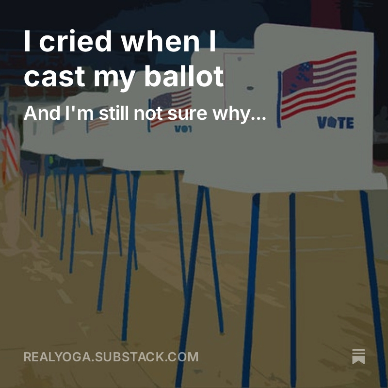 My strange story of voting...