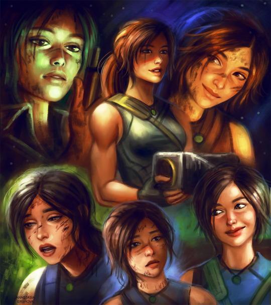 Some old survivor Lara sketches🌚🌝! #LaraCroft