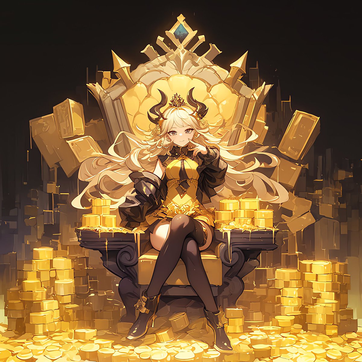 negative040's tweet photo. Sin of Greed : Heart of Greed: The Golden Curse

#AnimeAIArt #DigitalAnime #AIArtCommunity #AnimeArtLovers #AIIllustration #AnimeArtworks
#HeartOfGreed
#GoldenCurse
#GreedSaga
#SinOfGreed
#FantasyGreed
#CursedGold
#DarkFantasyTales
#GreedyHearts
#SevenSinsFantasy https://t.co/1IgMTxzhX9