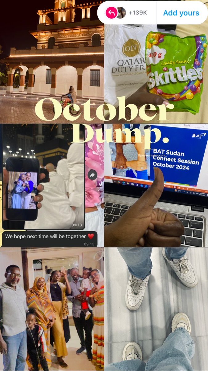 Oasispart2's tweet photo. October in 6 pics . https://t.co/1pTsrrrtVY