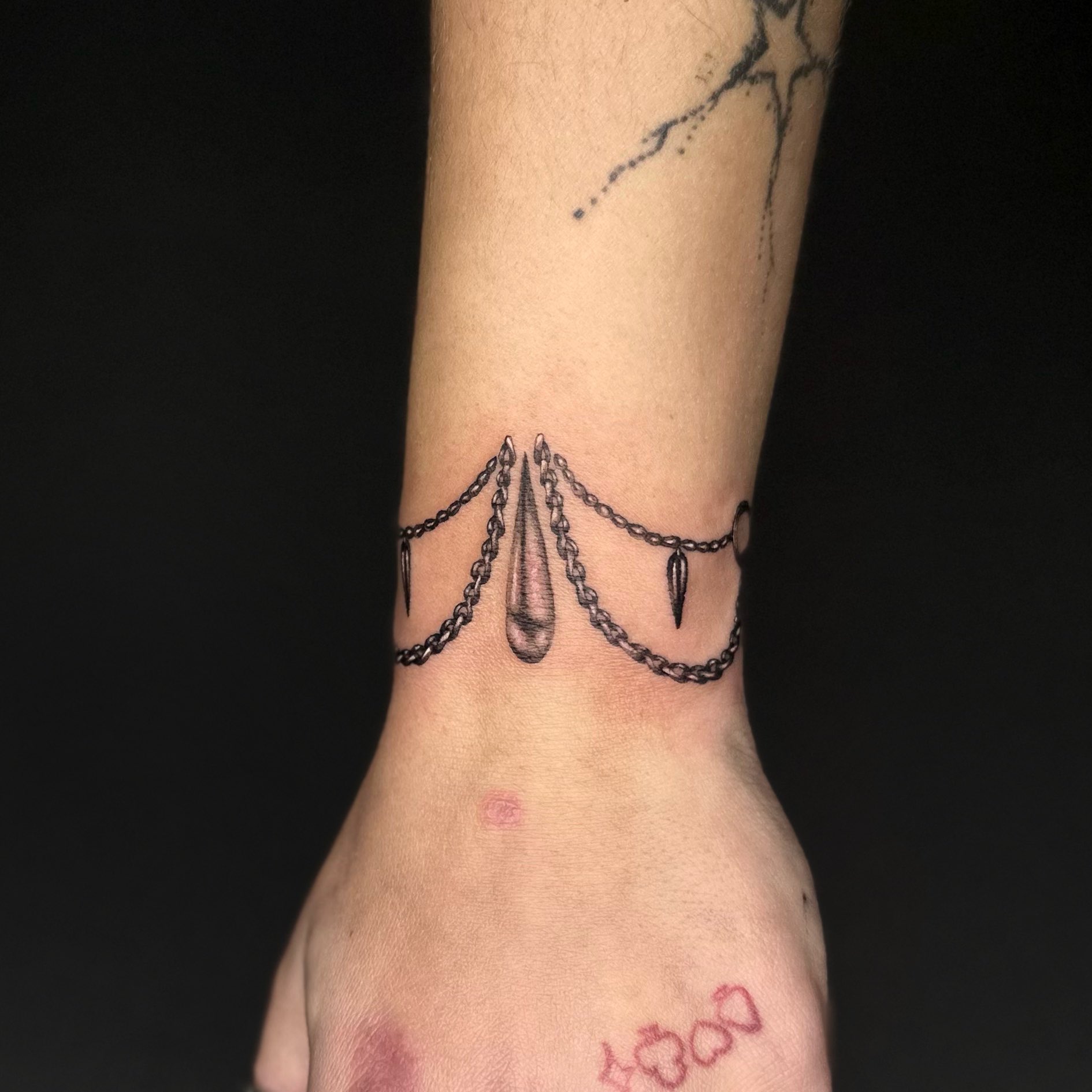 Ankle Bracelet Tattoo With Names For Women Ankle Bracelet Tattoo