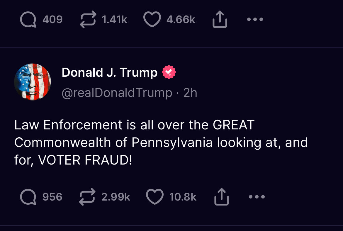 Someone might not be getting the best news about his popularity in Pennsylvania.