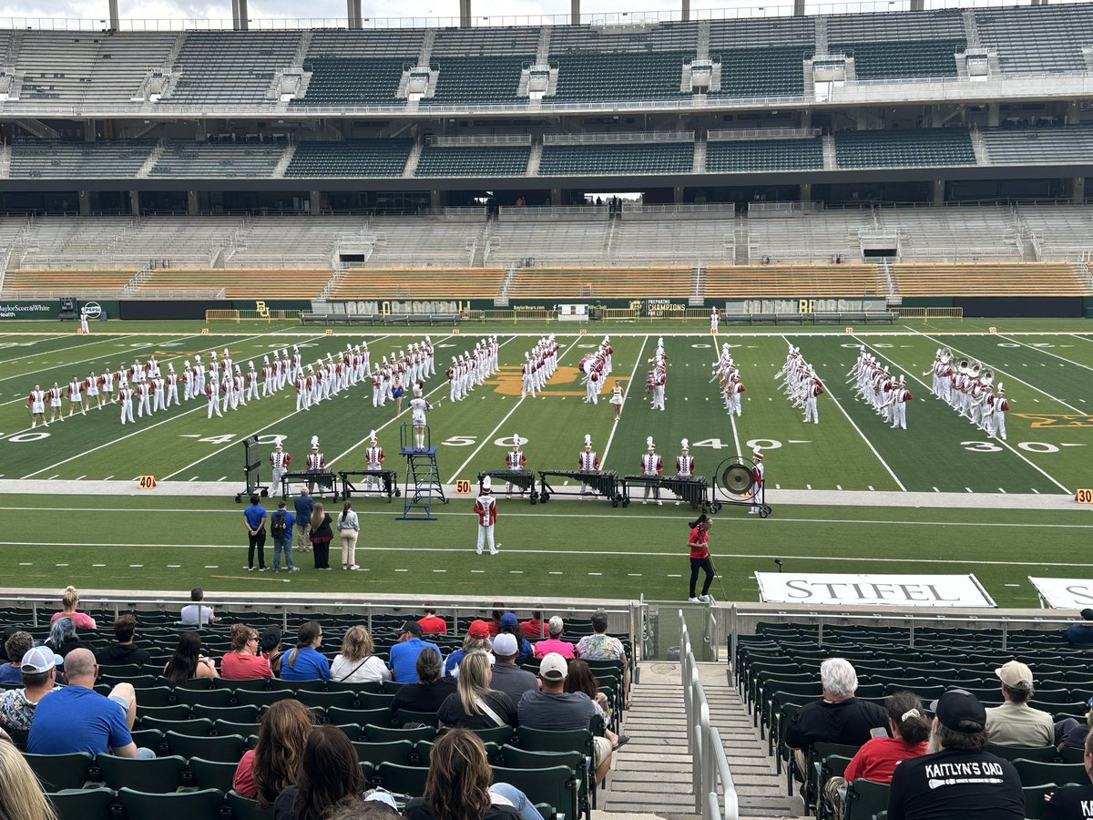 The Bullard Panther Band just finished up an excellent performance in the preliminary round of the UIL Military Marching Band State Championship! 👏🏻👏🏻👏🏻 The announcement of bands moving on to the final round will be at 5:15 pm. Go Bullard! #BullardProud