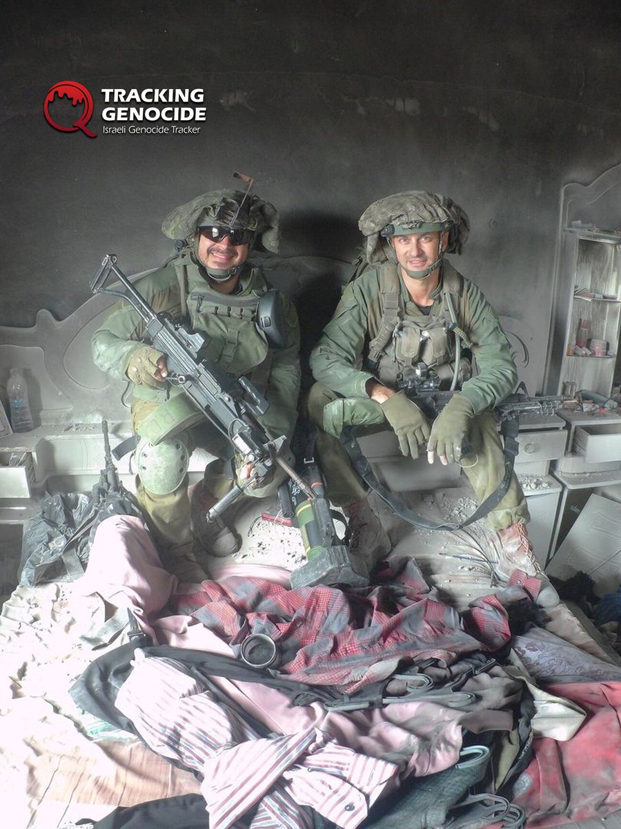 trackingisrael's tweet photo. Israeli reservist Bar Ferber filmed and posted videos of himself randomly shooting his machine gun while serving in the 35th Paratroopers Brigade in the genocide in Gaza. https://t.co/8IK3xzJQ4i