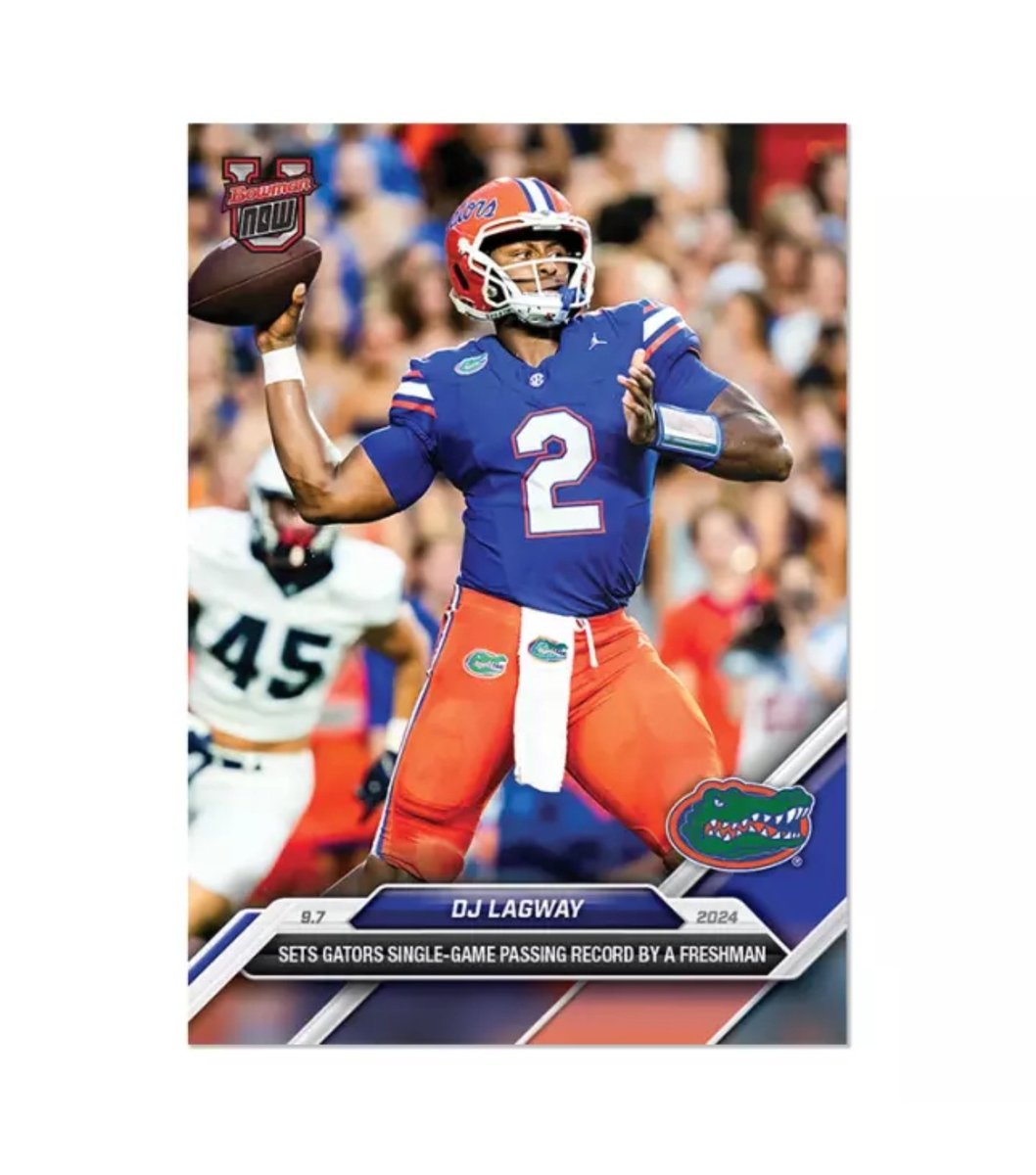 Anybody have any DJ Lagway Topps Now base cards in bulk they are looking to part with?

I've been giving them out to the kids at the Gator home games, but I am out and in need of more. 🐊🐊