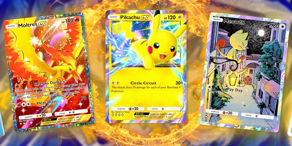 PokemonRestocks's tweet photo. Pokemon TCG Pocket Officially Releases Tomorrow! What cards are you most excited to pull? 🔥 #PokemonTCG https://t.co/GxT08rIaRh