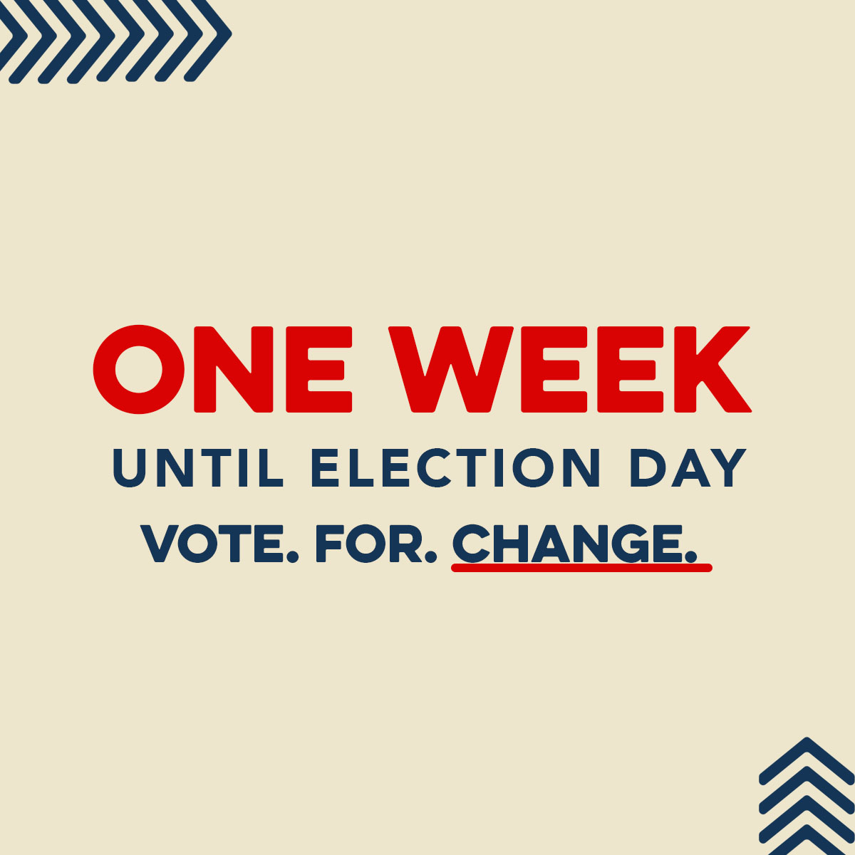 EricHansenDE's tweet photo. ONE WEEK LEFT! You deserve better than what you’re getting right now in Washington. Now’s the time to help bring about the change our state so desperately needs! https://t.co/QGAsPzsJSV