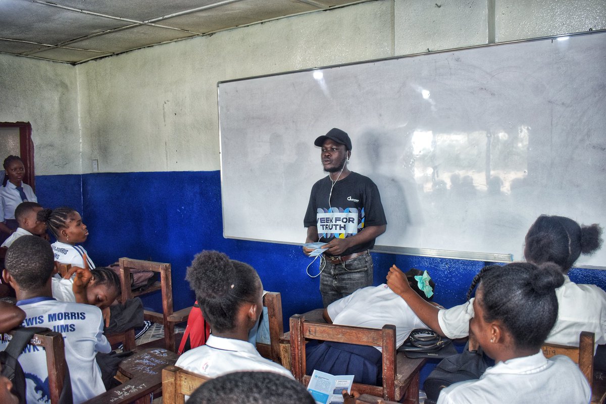 ISHMELJPCOLLIEE's tweet image. Today, I had the privilege of speaking to students at John Lewis Morris United Methodist School on the importance of fact-checking and spreading the truth. It was inspiring to see their enthusiasm to learn how to identify credible information! @DubawaFacts
#WeekforTruth2024