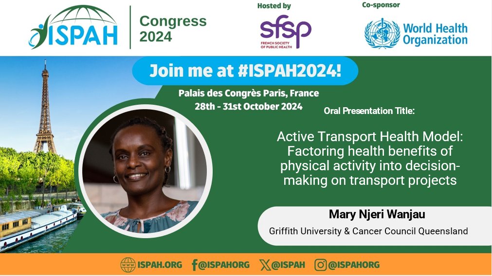 Mary Njeri Wanjau, PhD (@marynwanjau) on Twitter photo I am looking forward to presenting our research work tomorrow at the @ISPAH2024 congress. I am honored to present our findings on behalf of an amazing team on this project. Lennert Veerman, Holger Möller, Fiona Haigh and Christopher Standen. <a href="/Griffith_Health/">Griffith Health</a> <a href="/cphce_unsw/">UNSW CPHCE</a> <a href="/CCQld/">Cancer Council Queensland</a> I am looking forward to presenting our research work tomorrow at the @ISPAH2024 congress. I am honored to present our findings on behalf of an amazing team on this project. Lennert Veerman, Holger Möller, Fiona Haigh and Christopher Standen. <a href="/Griffith_Health/">Griffith Health</a> <a href="/cphce_unsw/">UNSW CPHCE</a> <a href="/CCQld/">Cancer Council Queensland</a>