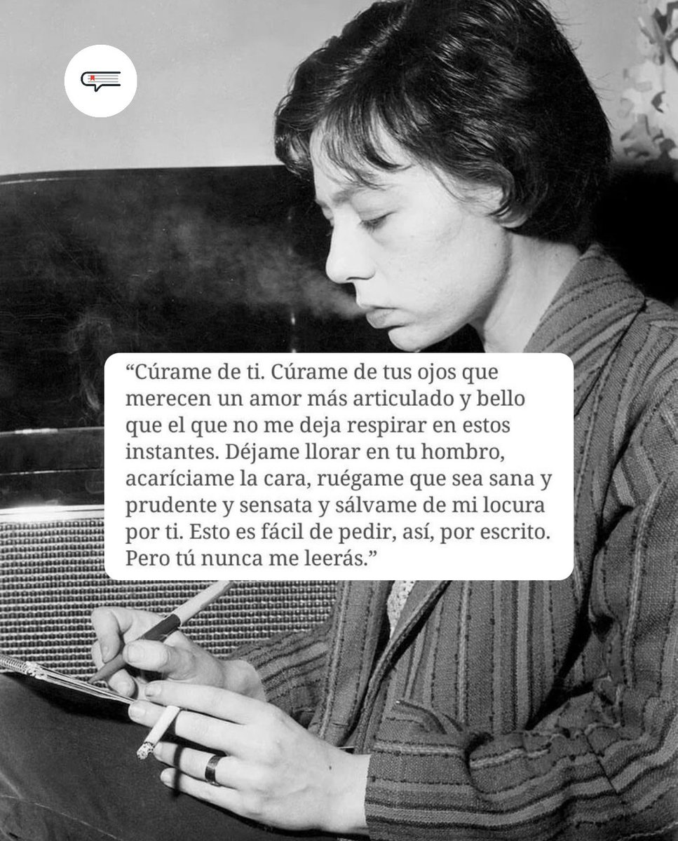 Cementedelibros's tweet photo. Cúrame de ti. 
Cúrame de tus ojos
Déjame llorar en tu hombro. 
¿Alguien más siente que esto Alejandra lo escribió para ti? 🥹
Autor: Alejandra Pizarnik
#cementeriodelibros https://t.co/cd7SwwkgJf