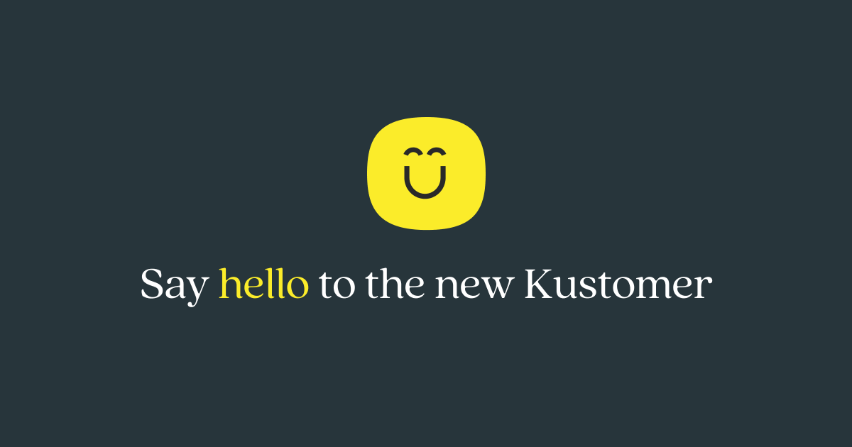 kustomer's tweet photo. Say hello to the Kustomer brand evolution. Introducing our new identity—a fresh, modern design that embodies Kustomer’s mission and vision for the future. We’ve given our playful, smiling icon, Kusty, a modern update while staying true to his original roots. #KustomerRelaunch https://t.co/BBZVGqwlJD
