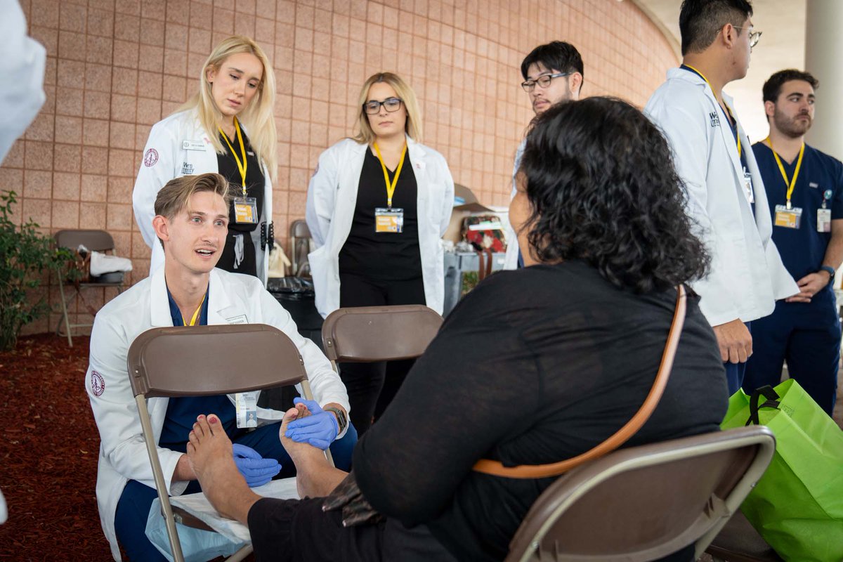WesternU (@westernunews) on Twitter photo WesternU hosted a Community Health & Wellness Fair on Oct. 26 with <a href="/HealthyinPomona/">Healthy in Pomona</a>, featuring 70+ health services. Over 180 student volunteers and clinical faculty provided screenings! #WesternU 💙 news.westernu.edu/hundreds-atten… WesternU hosted a Community Health & Wellness Fair on Oct. 26 with <a href="/HealthyinPomona/">Healthy in Pomona</a>, featuring 70+ health services. Over 180 student volunteers and clinical faculty provided screenings! #WesternU 💙 news.westernu.edu/hundreds-atten…