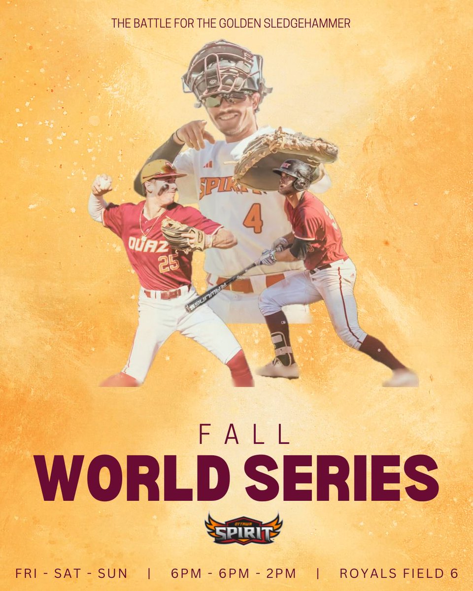 OUAZ 2024 FWS… Nov.1-3 on KC 6. 6pm,6pm and 2pm. Bring your own chairs, free admission. Light concessions will be available. 👊🙏⚾️