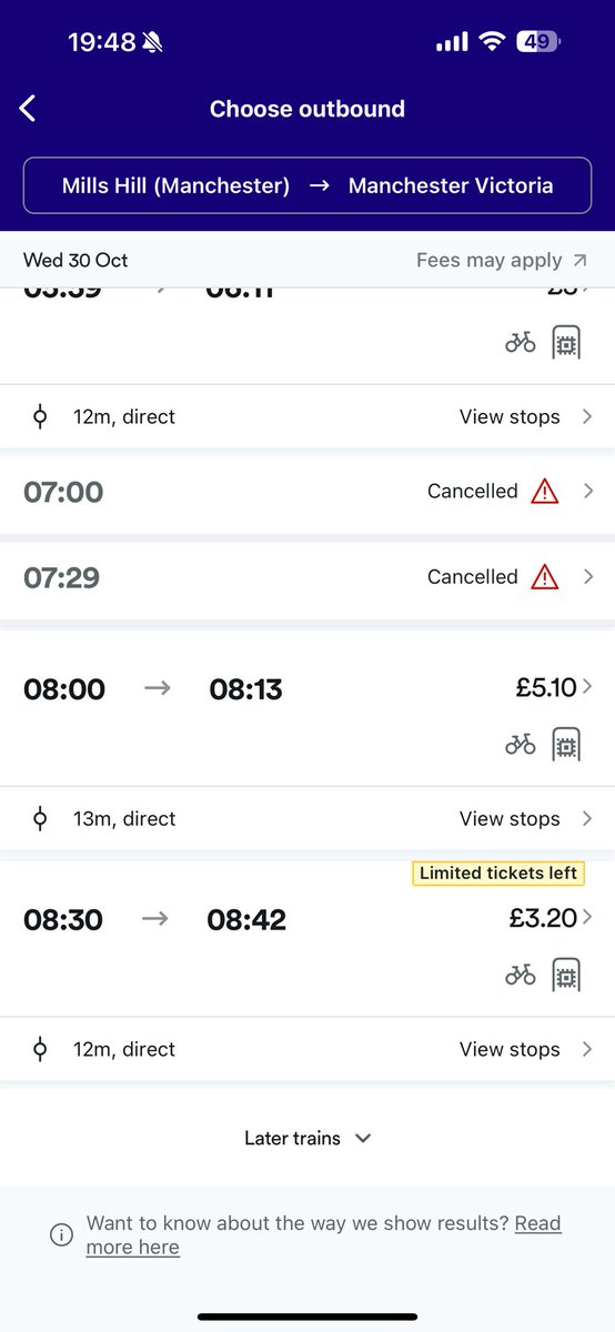 EvanDignam's tweet photo. @AndyBurnhamGM @northernassist 

Another day another issue with the trains. The 8:00 in the morning is only 2 carriages so virtually no chance of getting on in mills hill due to overcrowding. 8:30 will then arrive 10-15 mins late so in turn late for work. Shocking service! https://t.co/XvY8gALqmG