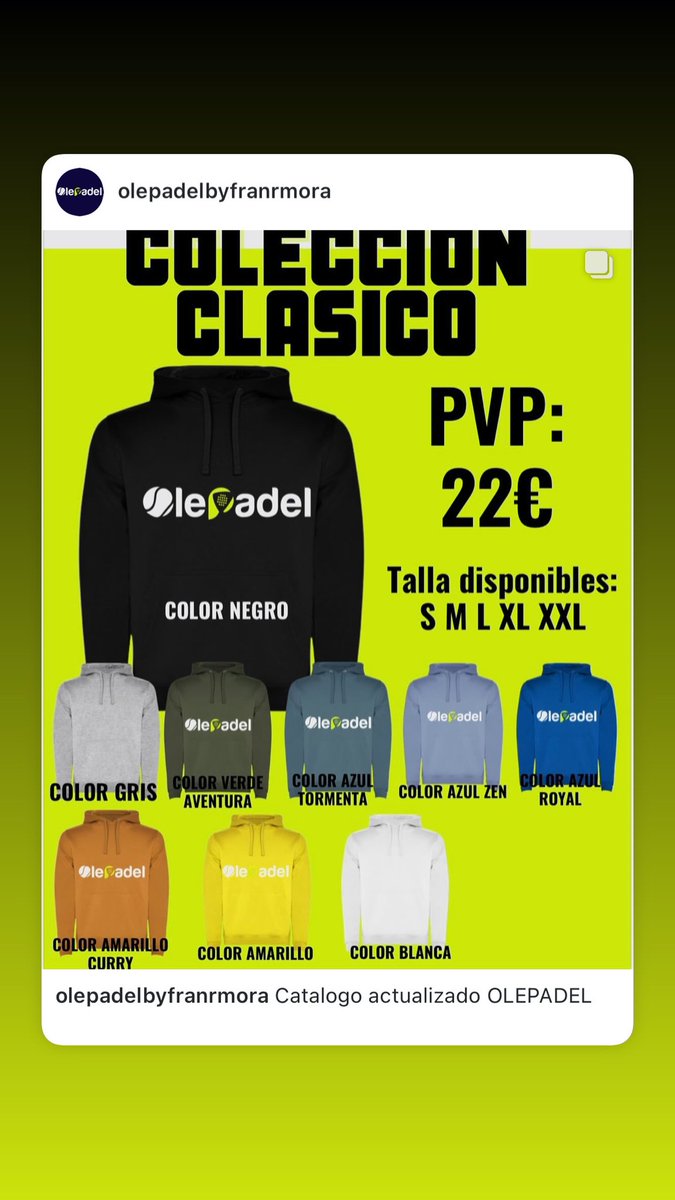 olepadel's tweet photo. Nuevo catalogo #olepadel https://t.co/iHcglO7Xmr